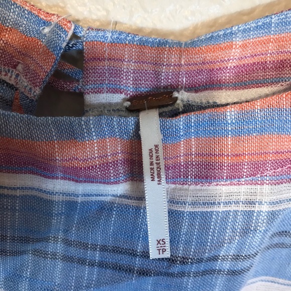 Free People Summer Nights Blue Lagoon Mini Tunic - Picture 5 of 7